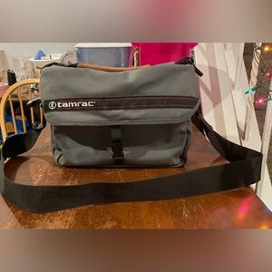Tamrac Durable Olive Green Camera Bag with Adjustable Strap and Divider $15